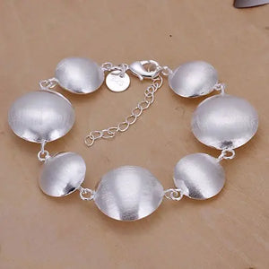 High Gorgeous Silver Bracelet Round Head Charms Bracelet