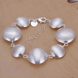High Gorgeous Silver Bracelet Round Head Charms Bracelet
