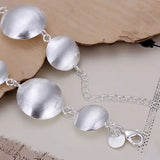 High Gorgeous Silver Bracelet Round Head Charms Bracelet