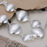 High Gorgeous Silver Bracelet Round Head Charms Bracelet