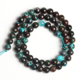 Green Peru Phoenix Turquoise Round Beads for Jewelry Making DIY