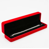 Grey Velvet Jewelry Display Ring Case Pendant Necklace Organizer