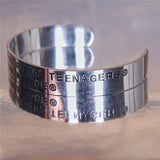 HUMAN Bracelet Track Men 1:1 Unisex Couples Jewelry Lettering HUMAN Women