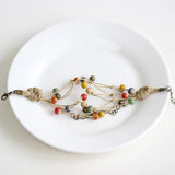 Hand Woven Colorful Ceramic Beads Bracelet Reiki Healing Prayer Strand Bracelet