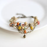 Hand Woven Colorful Ceramic Beads Bracelet Reiki Healing Prayer Strand Bracelet