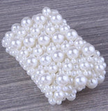 Elastic Pearl Bracelet Wide Wedding Jewelry