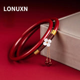 Purple Cinnabar High Content Cinnabar Bangle for Women