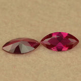 High Hardness Marquise Corundum Stone 5# Red Rose Synthetic Gems