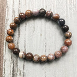 Men's Pietersite Stone Bracelet 8mm Natural Stone Beads