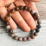 Men's Pietersite Stone Bracelet 8mm Natural Stone Beads