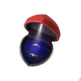 Heart Shaped LED Ring Jewelry Box for Girls with Logo
