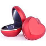 Heart Shaped LED Ring Jewelry Box for Girls with Logo