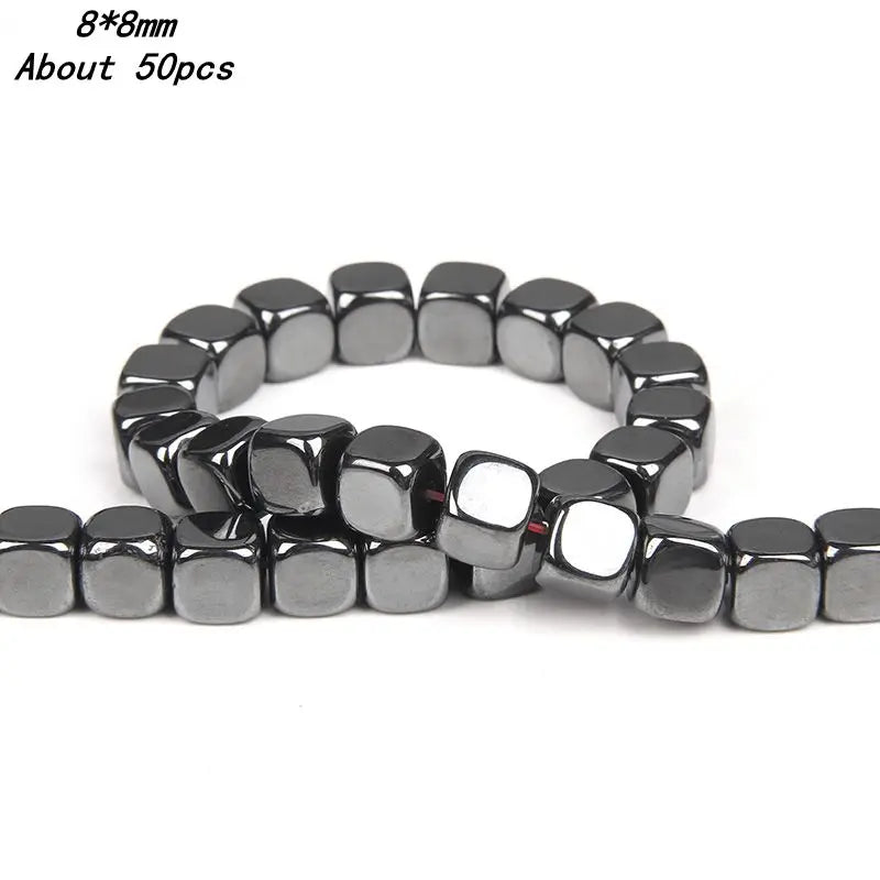 Hematite Beads Square Shape Spacer Loose Bead for Jewelry Making
