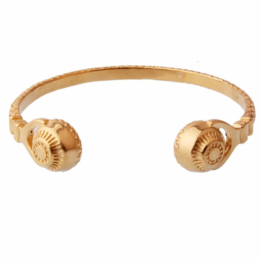 Hipper Stainless Steel Headset Bracelet Vintage Men's Women's Jewelry