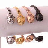 Hipper Stainless Steel Headset Bracelet Vintage Men's Women's Jewelry