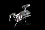 Red Swank Designer Cross Enamel Cuff