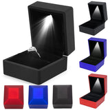 LED Light High Jewelry Box for Rings and Necklaces