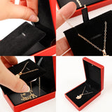 LED Light High Jewelry Box for Rings and Necklaces