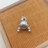 High Jewelry Little Girl Charm Beaded Pink Enamel Love Mother's Gift Christmas