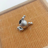 High Jewelry Little Girl Charm Beaded Pink Enamel Love Mother's Gift Christmas