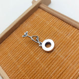 High Jewelry Silver Love Geometric Pendant Gift Charm