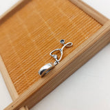 High Jewelry Silver Love Geometric Pendant Gift Charm
