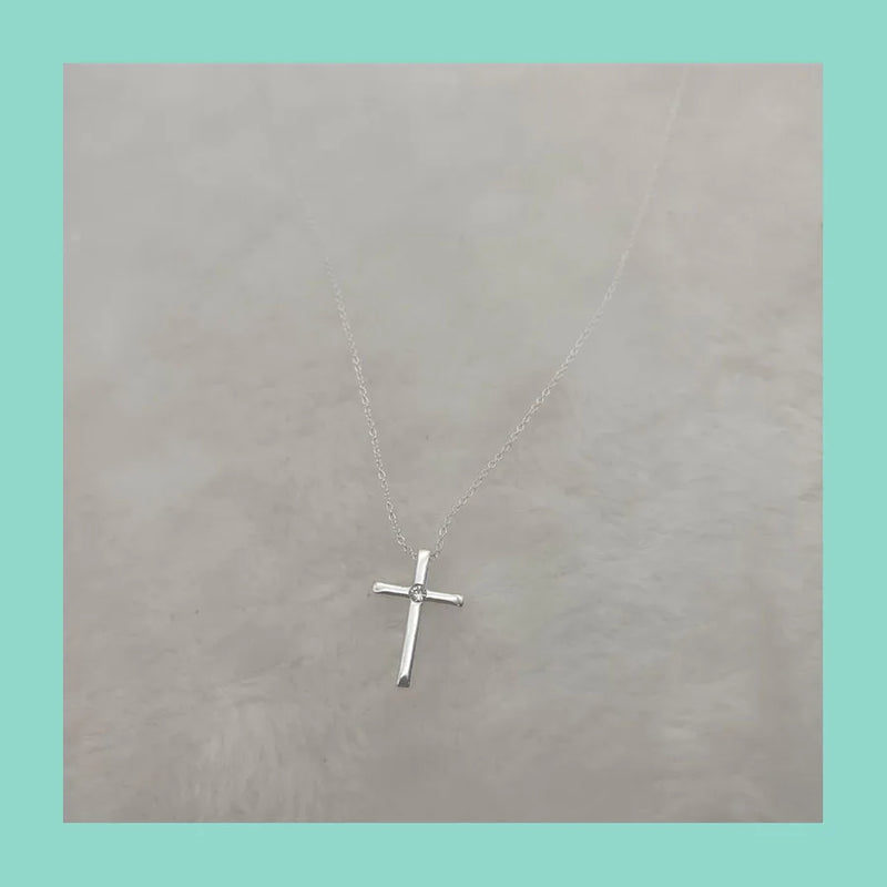 High Jewelry Sterling Silver Cross Pendant Series Women's Collar Chain Gift