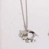 Sterling Silver Elephant Pendant Necklace for Women