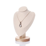 Wooden Base Jewelry Display Stand for Necklaces Chokers