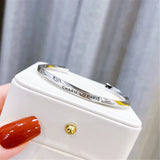High-Quality Wavy Pattern Cuff Bangle Women's Bracelet