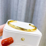 High-Quality Wavy Pattern Cuff Bangle Women's Bracelet