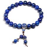 Lapis Lazuli Bracelet Natural Stone 8mm Beads Men Women Bangles