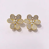 Rhinestone Crystal Clip Earrings For Women