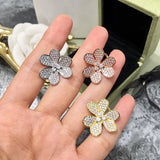 Rhinestone Crystal Clip Earrings For Women