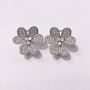 Rhinestone Crystal Clip Earrings For Women