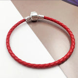 Leather Chain Charms Bracelet Fine Base Bracelets for Women Jewelry