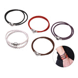 Leather Chain Charms Bracelet Fine Base Bracelets for Women Jewelry