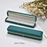 High Leather Jewelry Box Blackish Green Case Organizer Gift Wrapping