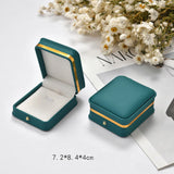 High Leather Jewelry Box Blackish Green Case Organizer Gift Wrapping