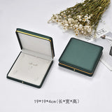 Leather Jewelry Organizer Storage Box Wedding Ring Pendant Bracelet Necklace