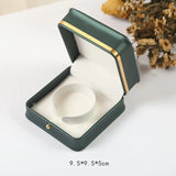 Leather Jewelry Organizer Storage Box Wedding Ring Pendant Bracelet Necklace