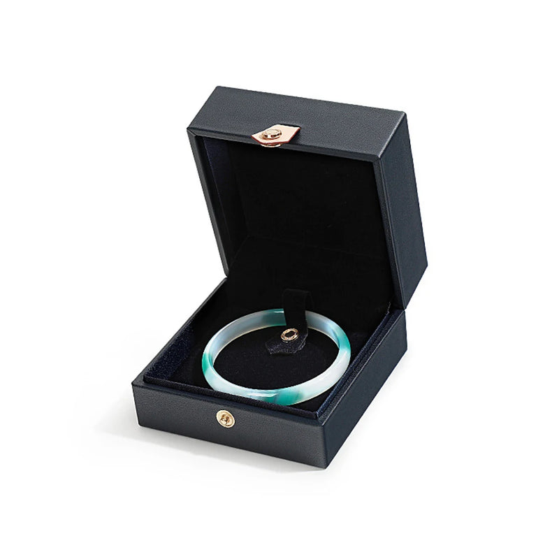 High Leather Ring Box Jewelry Display Ring Oganizer