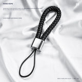 Leather Rope Lanyard Key Chain Hand Woven Key Rings Couple Auto Gift