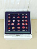 Leatherette Gem Display Box 30 Cells Diamond Case Stone Box