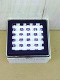 Leatherette Gem Display Box 30 Cells Diamond Case Stone Box
