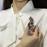 Leopard Animal Brooches For Women Acrylic Safety Pins Jewelry