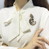 Leopard Animal Brooches For Women Acrylic Safety Pins Jewelry