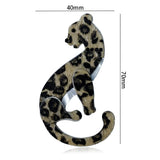 Leopard Animal Brooches For Women Acrylic Safety Pins Jewelry
