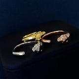 Leopard Head Open Bracelet Bangle for Women Jewelry Sets
