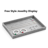 Linen Jewelry Display Holder Ring Earring Case Storage Organizer
